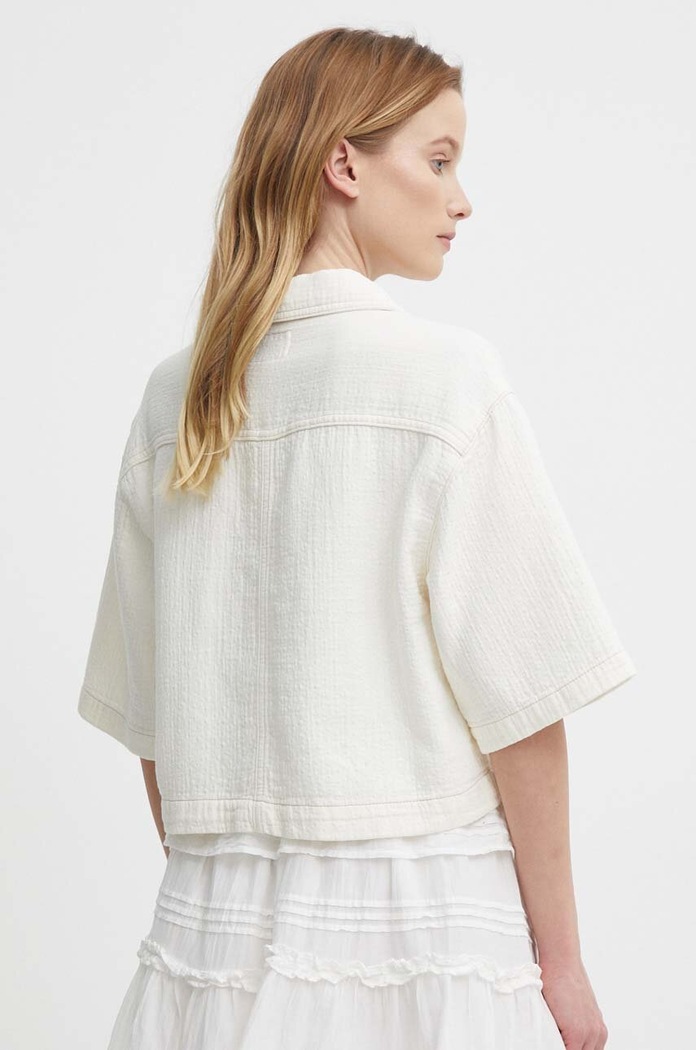 Odjeća Pamučna košulja Pepe Jeans ELLE ECRU PL304844 bež