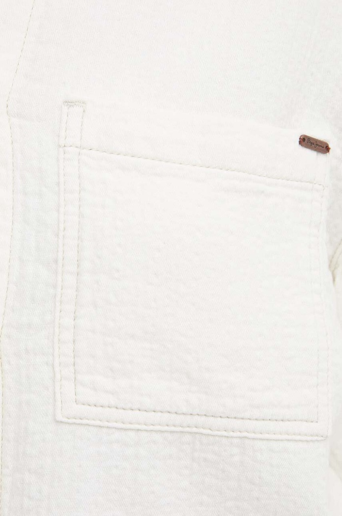 Pamučna košulja Pepe Jeans ELLE ECRU PL304844 bež