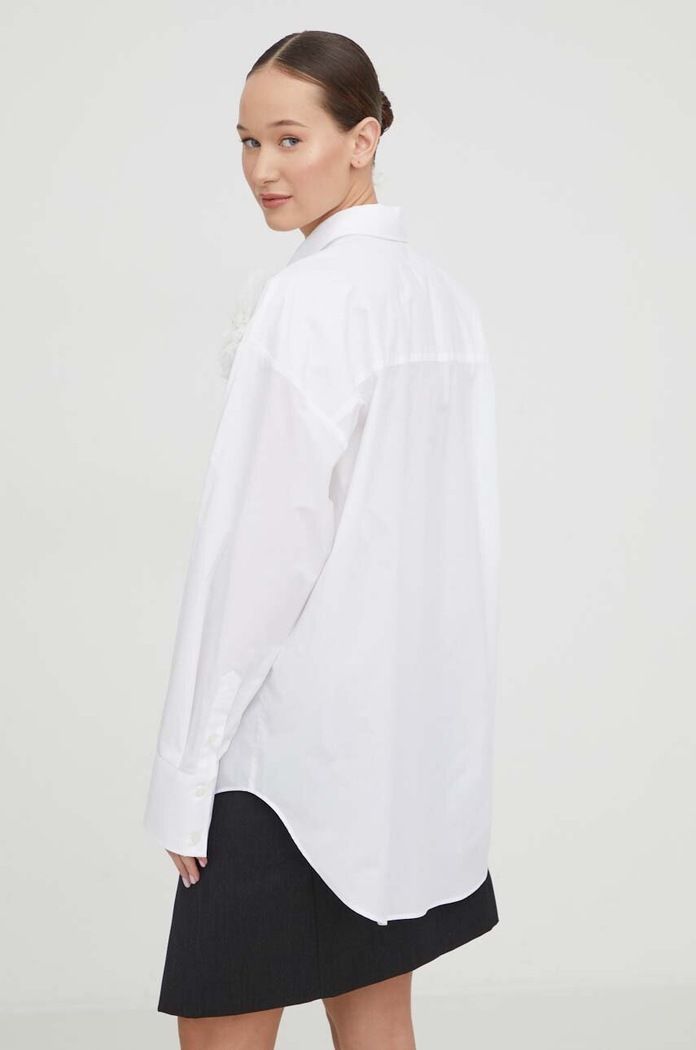 Odjeća Pamučna košulja MSGM 3641MDE20X.247101 bijela
