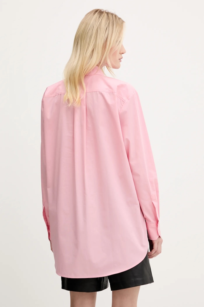 Одяг Бавовняна сорочка HUGO The Oversize Shirt 50515741 рожевий