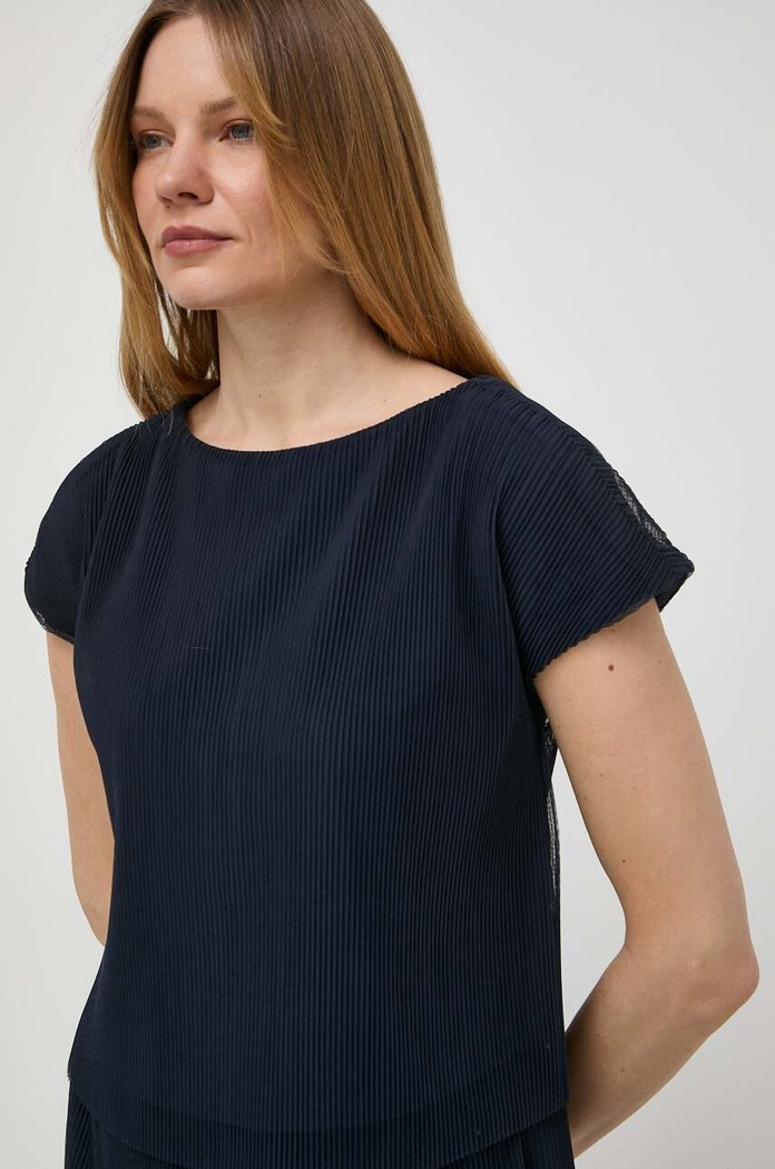 Blúzka Armani Exchange tmavomodrá 3DYH10.YN8QZ
