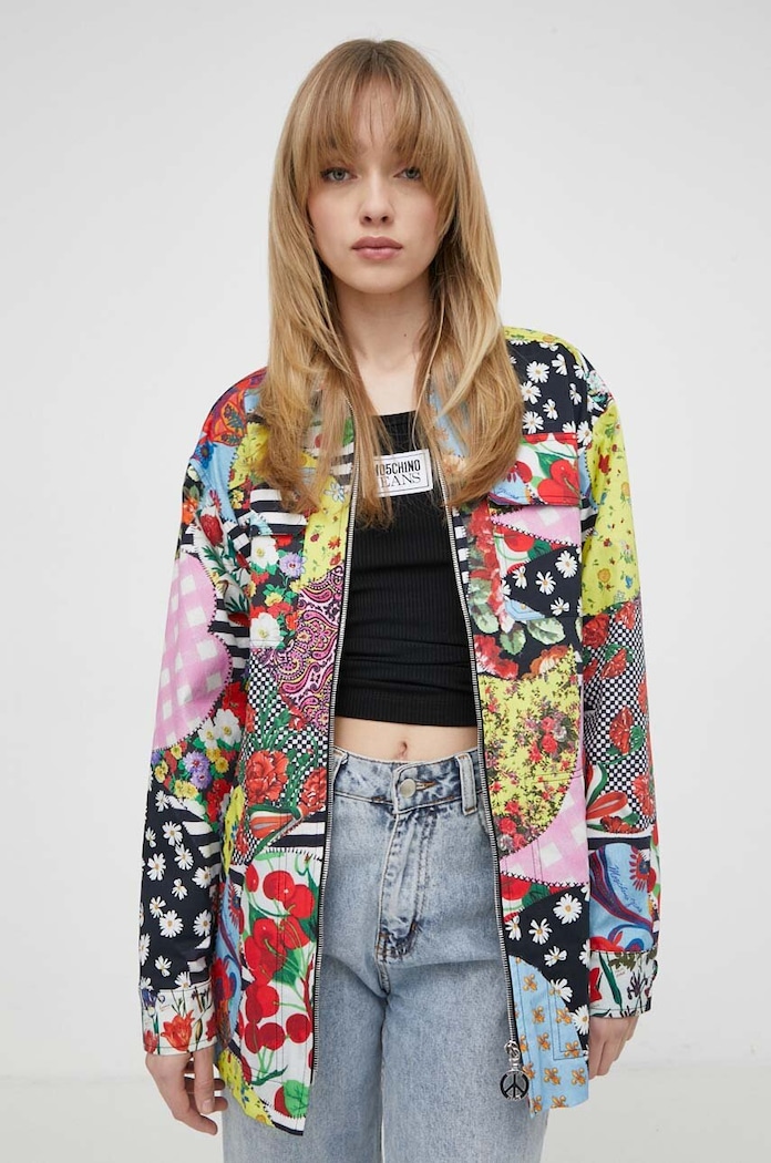 Košulja-jakna Moschino Jeans bez tople podstave šarena 0606.3776