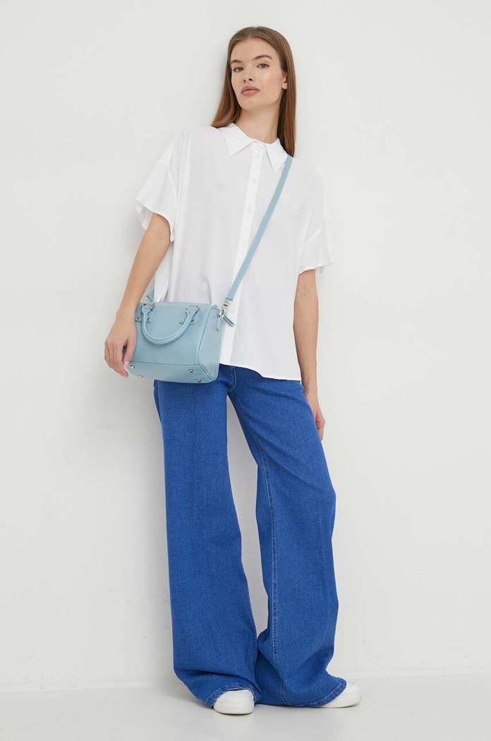 Srajca United Colors of Benetton 5WPWDQ04S bela SS24