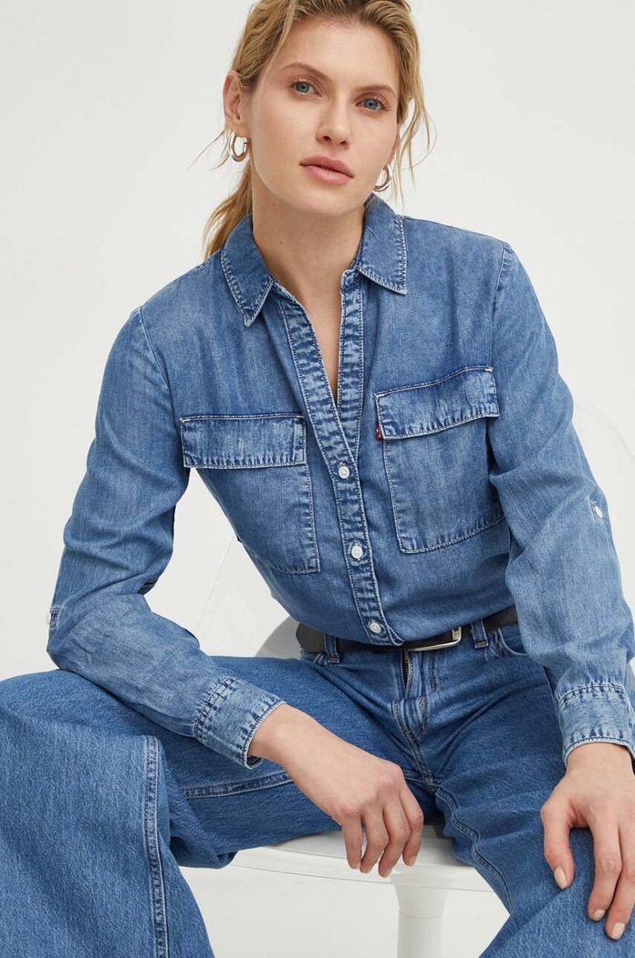 Πουκάμισο Levi's A7467 μπλε