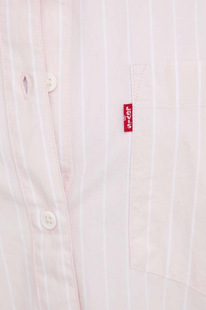 Bombažna srajca Levi's A9179 roza