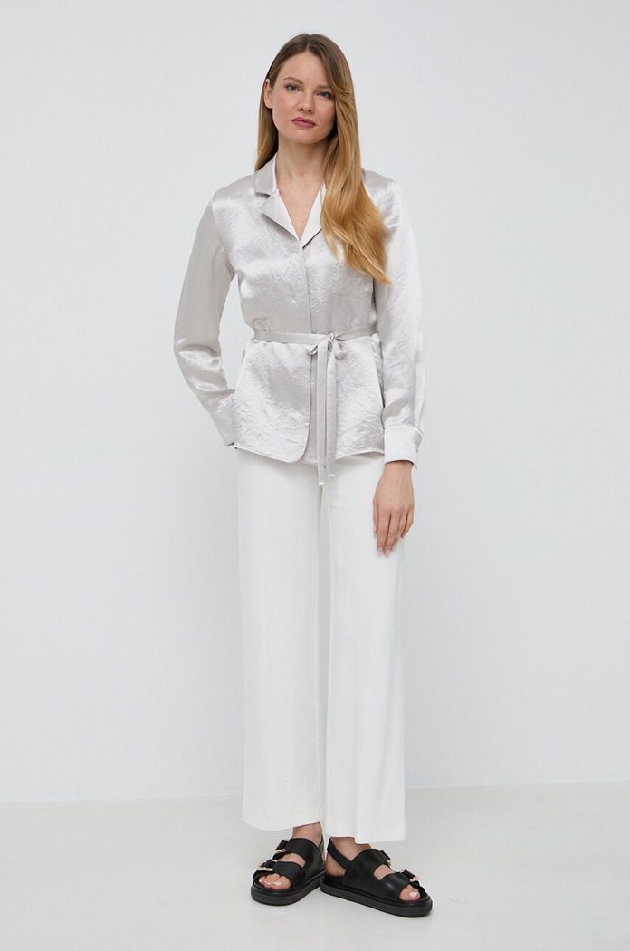 Max Mara Leisure koszula 2416111048600 szary SS24