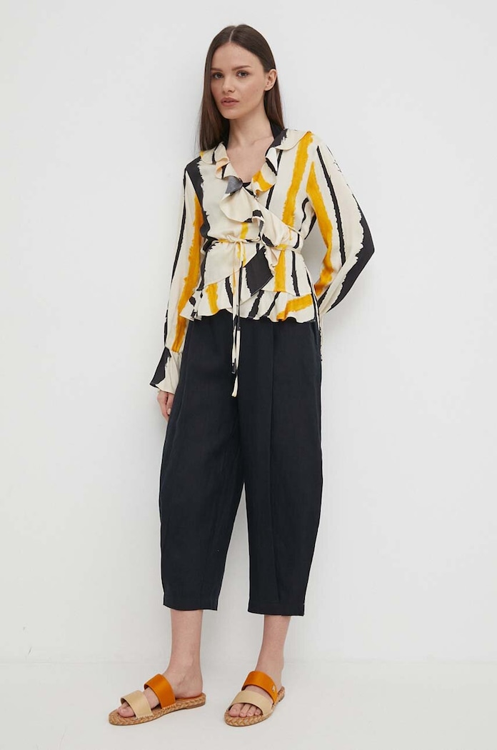 Sisley bluza 56JCLQ07B multicolor SS24
