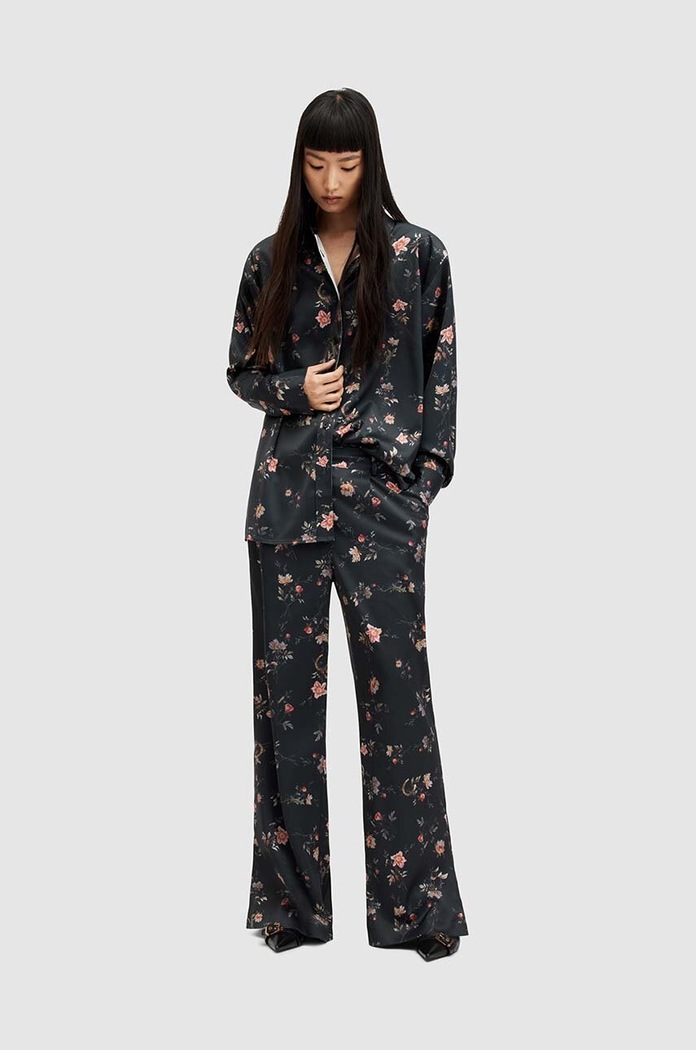 Košeľa AllSaints Louisa Tanana WH533Z čierna