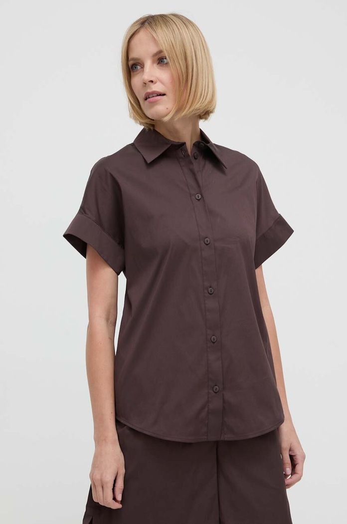 Srajca za na plažo Max Mara Beachwear 2416111019600 rjava SS24