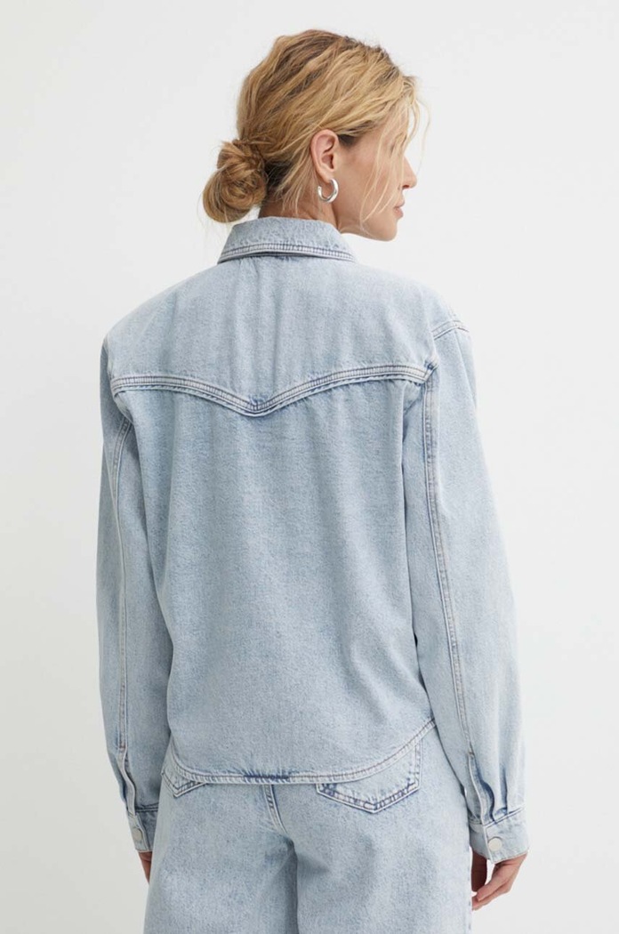 Îmbrăcăminte Gestuz geacă din denim 10909063 albastru