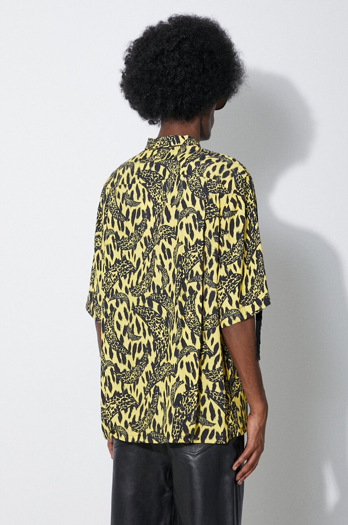 Îmbrăcăminte Fiorucci camasa Banimalier Print Fringed Shirt M01FPTSH054VI01YW02 galben