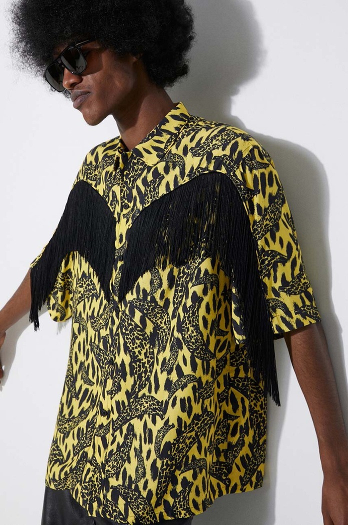 Fiorucci camasa Banimalier Print Fringed Shirt M01FPTSH054VI01YW02