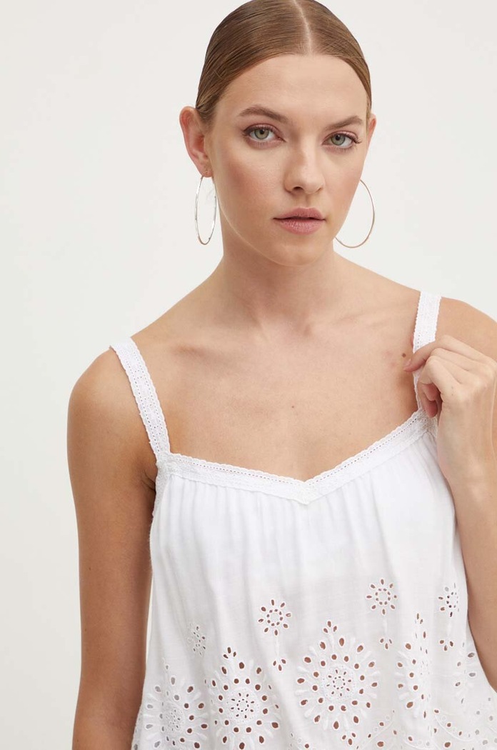 Топ Hollister Co. бял KI340.3253.100