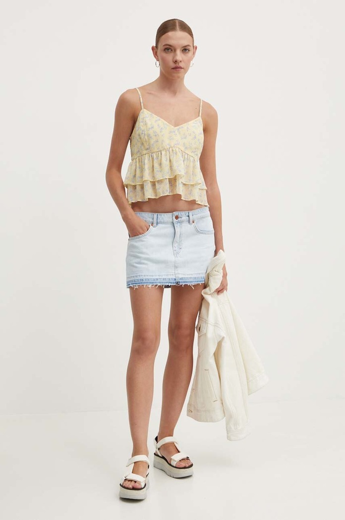 Hollister Co. bluzka KI340.4012.808 żółty SS24
