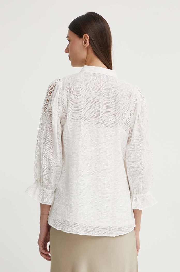 Odzież Bruuns Bazaar bluzka MacluraBBImiras blouse BBW3995 biały