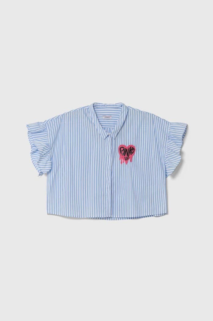 Παιδικό πουκάμισο Pinko Up casual μπλε S4PIJGSI059