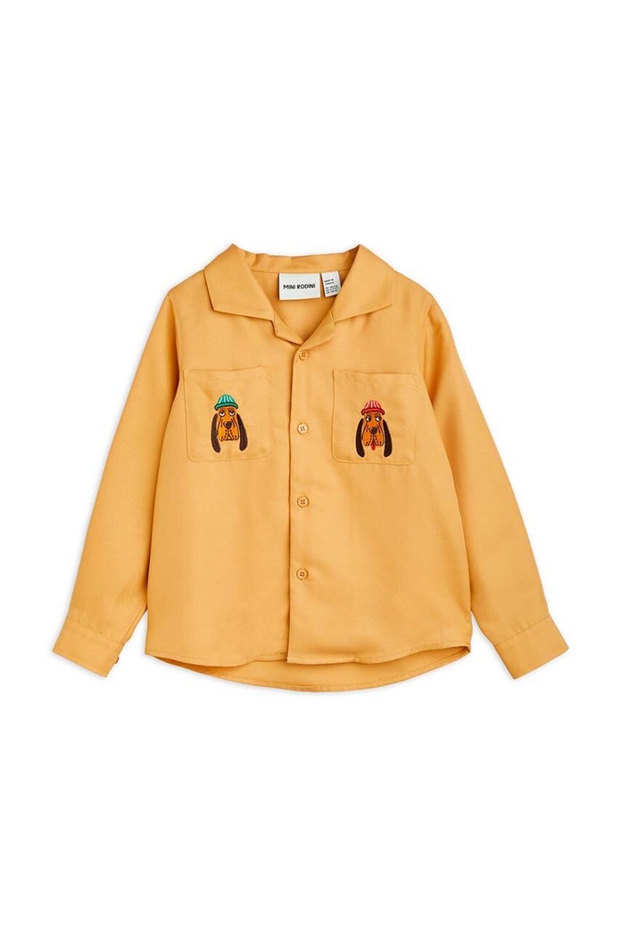 Mini Rodini camasa copii 2412010213 bej SS24