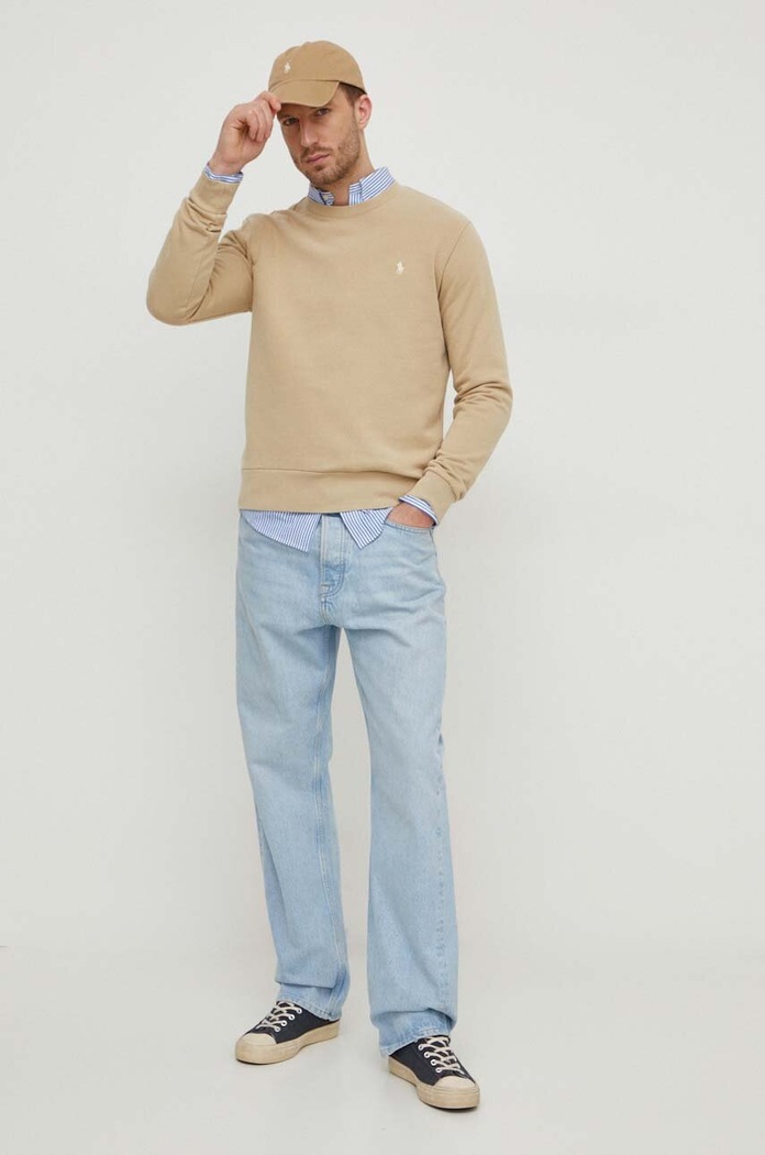 Odzież Polo Ralph Lauren koszula bawełniana z elastanem męska 710929344 niebieski
