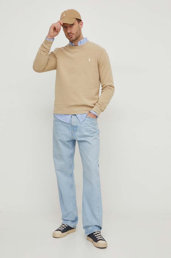 Odzież Polo Ralph Lauren koszula bawełniana z elastanem męska 710929344 niebieski