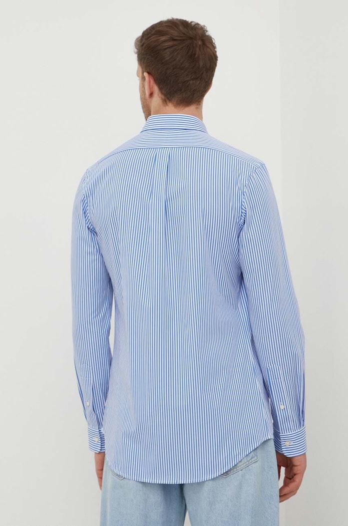 Polo Ralph Lauren koszula bawełniana z elastanem męska niebieski 710929344
