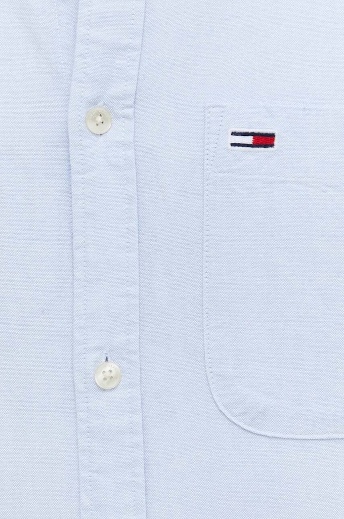 Tommy Jeans koszula bawełniana DM0DM18335 niebieski SS24