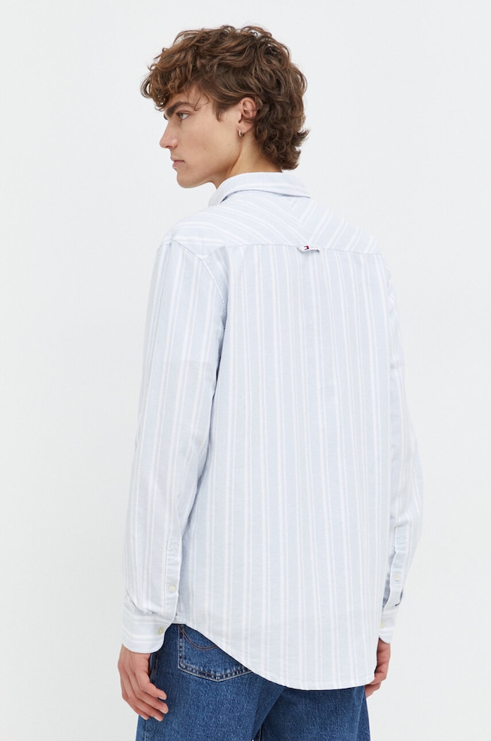Odjeća Pamučna košulja Tommy Jeans DM0DM18336 plava