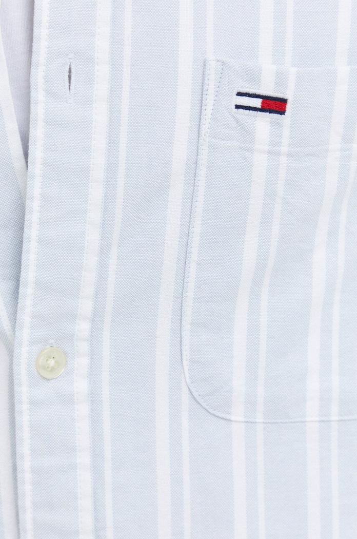 Pamučna košulja Tommy Jeans DM0DM18336 plava