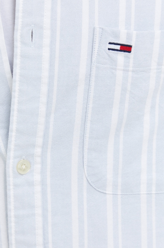 Pamučna košulja Tommy Jeans DM0DM18336 plava