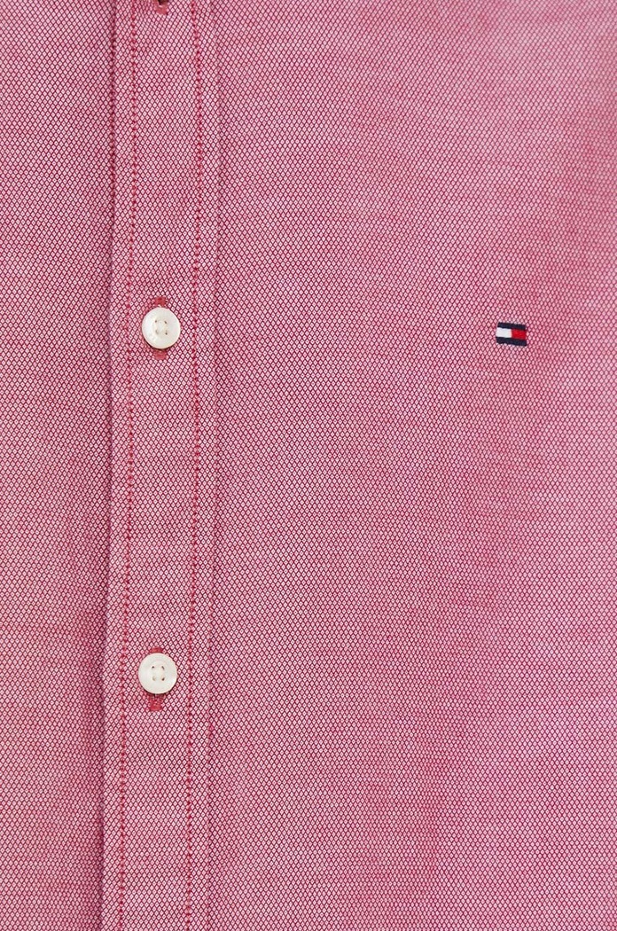 Košile Tommy Hilfiger MW0MW33782 burgundské SS24