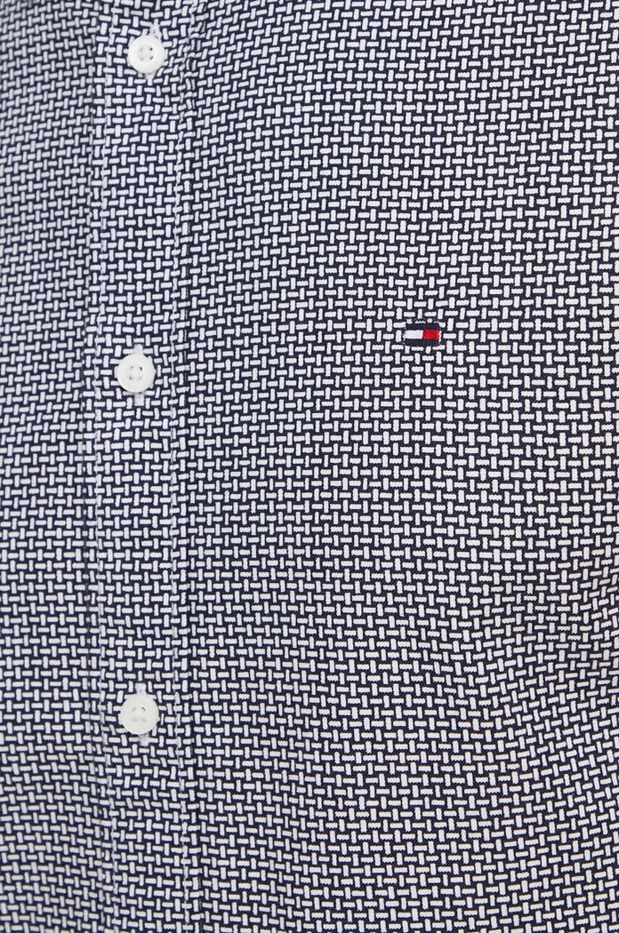 Tommy Hilfiger koszula bawełniana MW0MW33776 czarny SS24