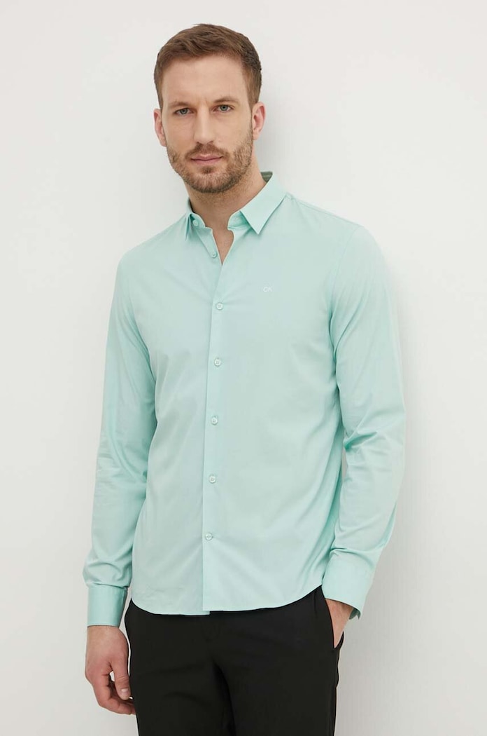 Πουκάμισο Calvin Klein πράσινο K10K110856