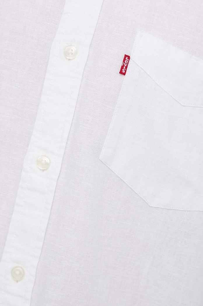 Levi's koszula męska bawełniana SUNSET 1 POCKET 85746 biały