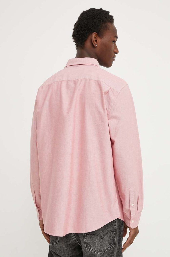 Levi's koszula męska bawełniana SUNSET 1 POCKET różowy 85746