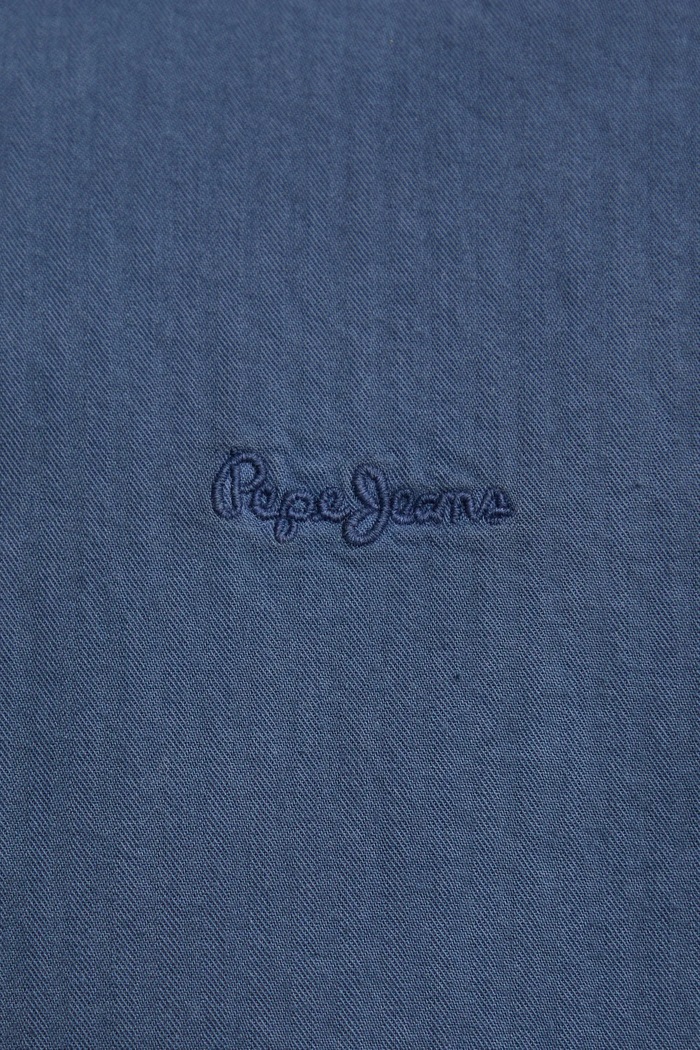 Pamučna košulja Pepe Jeans PM308274 plava SS25
