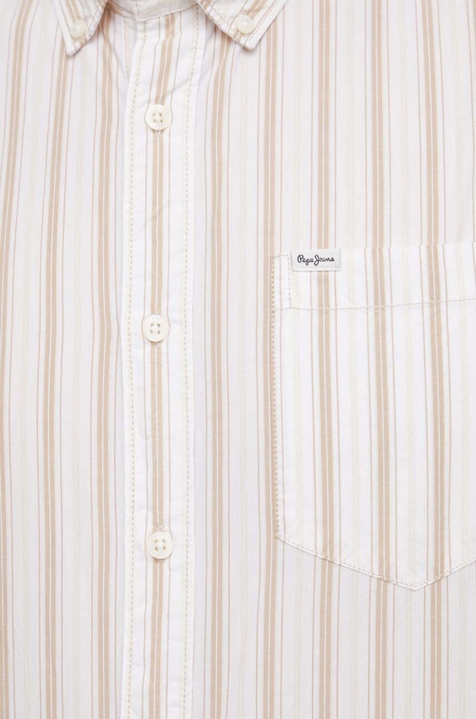 Pepe Jeans Camasa din bumbac PM308280 alb SS24