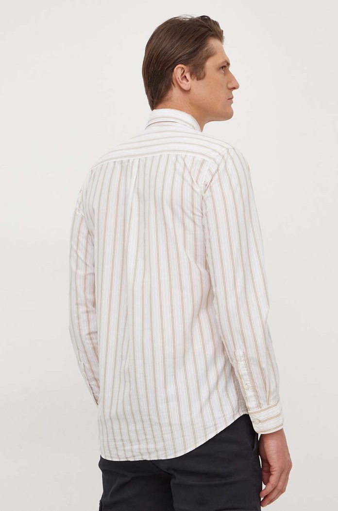 Camasa din bumbac Pepe Jeans PM308280 alb