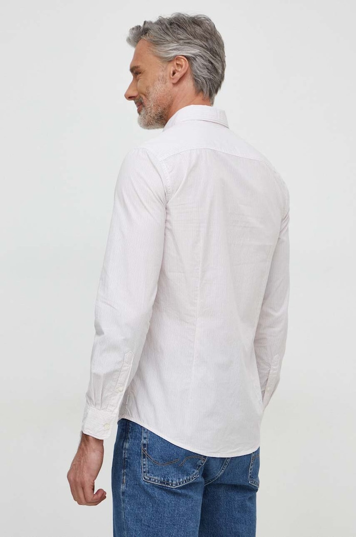 Odzież Pepe Jeans koszula bawełniana POLLY PM308284 biały
