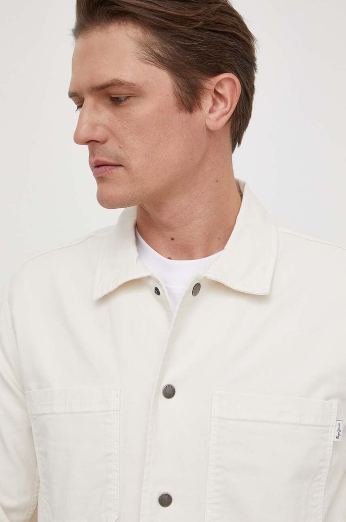 Košeľové sako Pepe Jeans LILO béžová PM308288