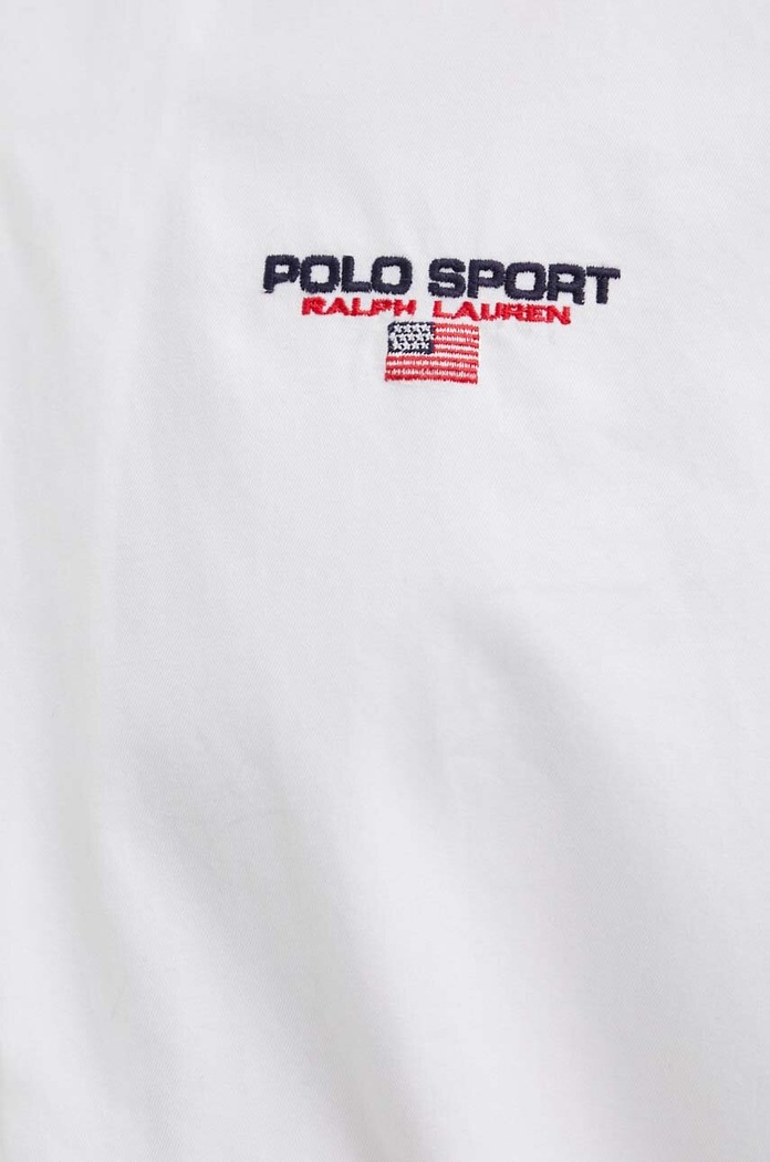 Памучна риза Polo Ralph Lauren 710945727 бял