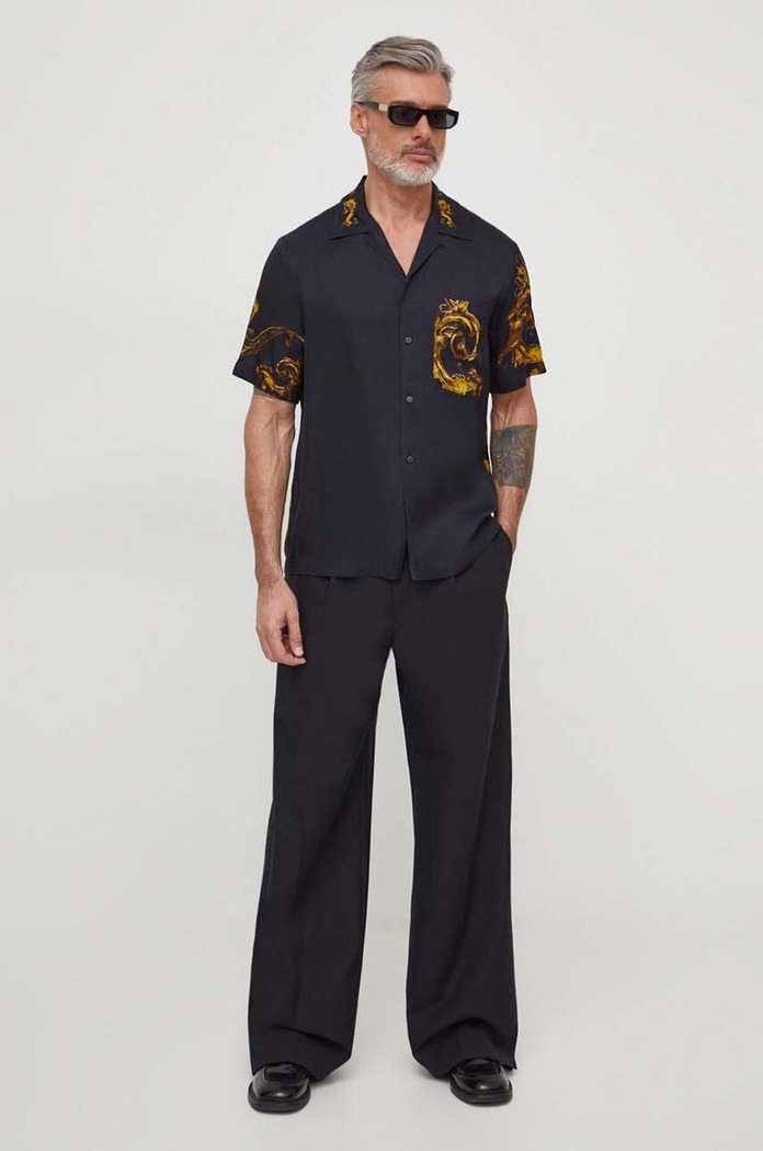 Košile Versace Jeans Couture 76GAL2BW černá SS24
