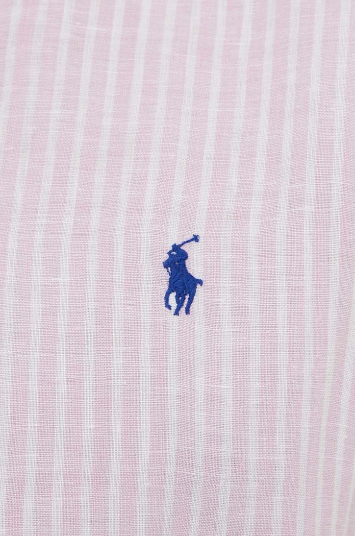 Polo Ralph Lauren koszula lniana 710873446 różowy SS24