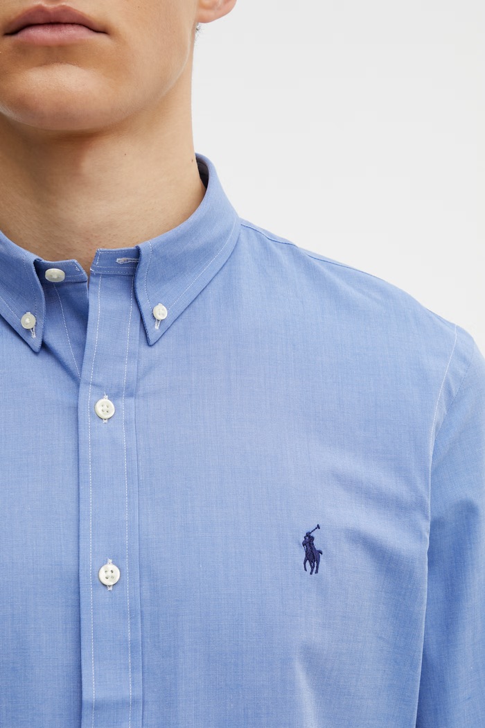 Πουκάμισο Polo Ralph Lauren μπλε 710928254