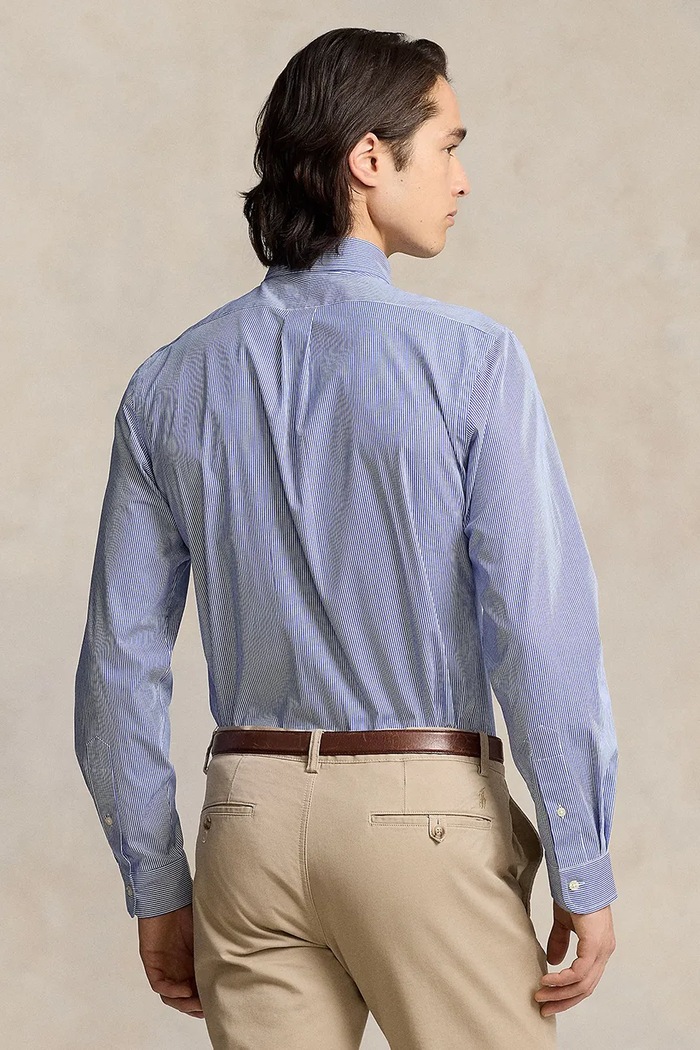 Košeľa Polo Ralph Lauren 710928254 modrá AA00
