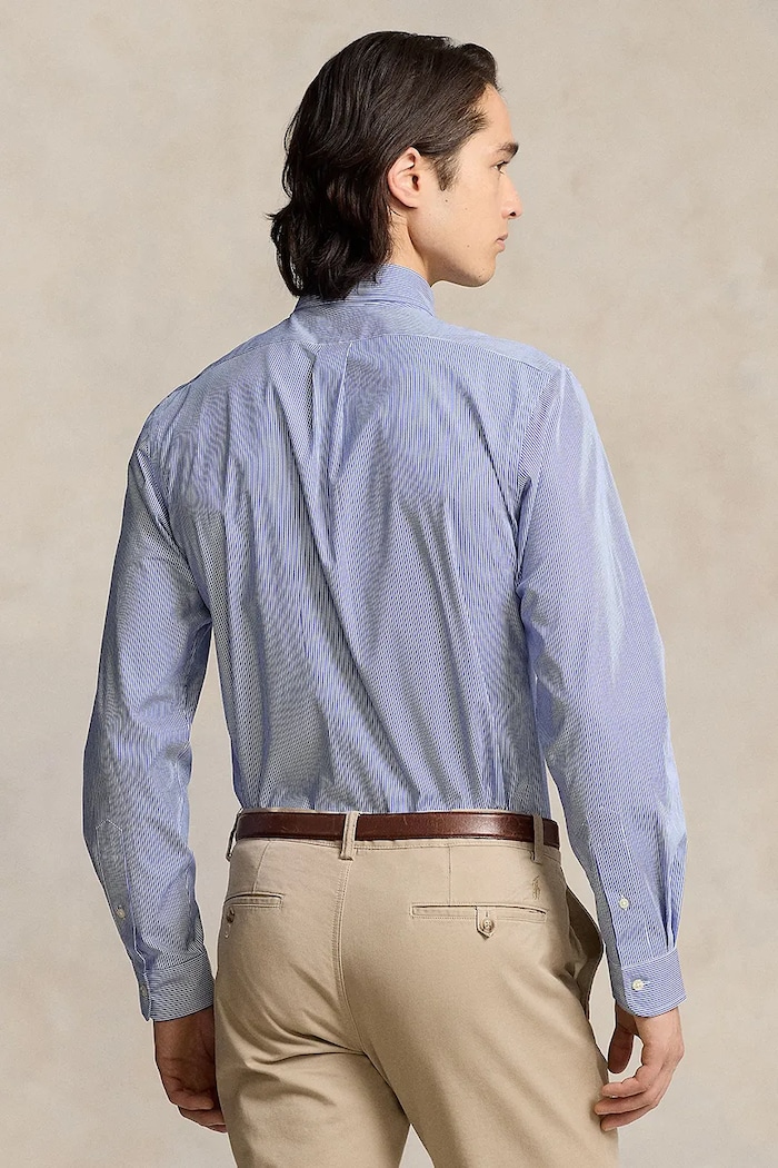 Košeľa Polo Ralph Lauren 710928254 modrá AA00