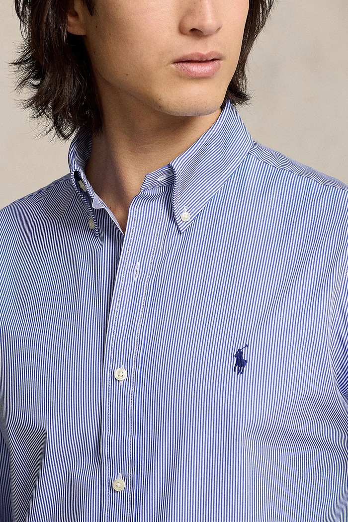 Košeľa Polo Ralph Lauren modrá 710928254