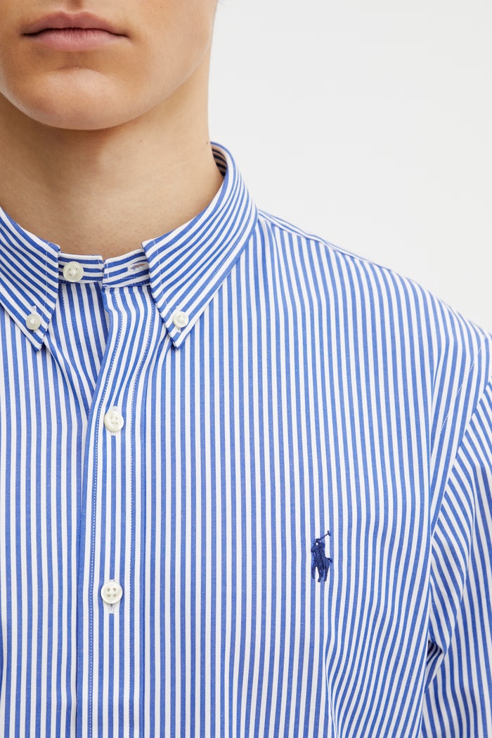 Πουκάμισο Polo Ralph Lauren μπλε 710928254