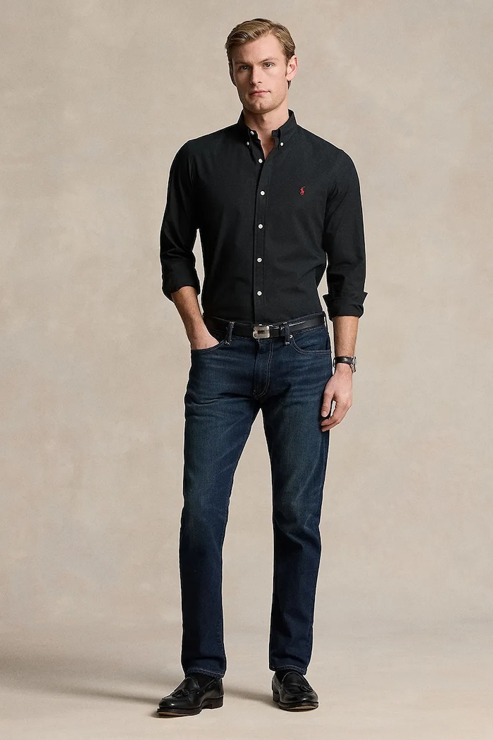 Îmbrăcăminte Polo Ralph Lauren cămașă 710928254 negru