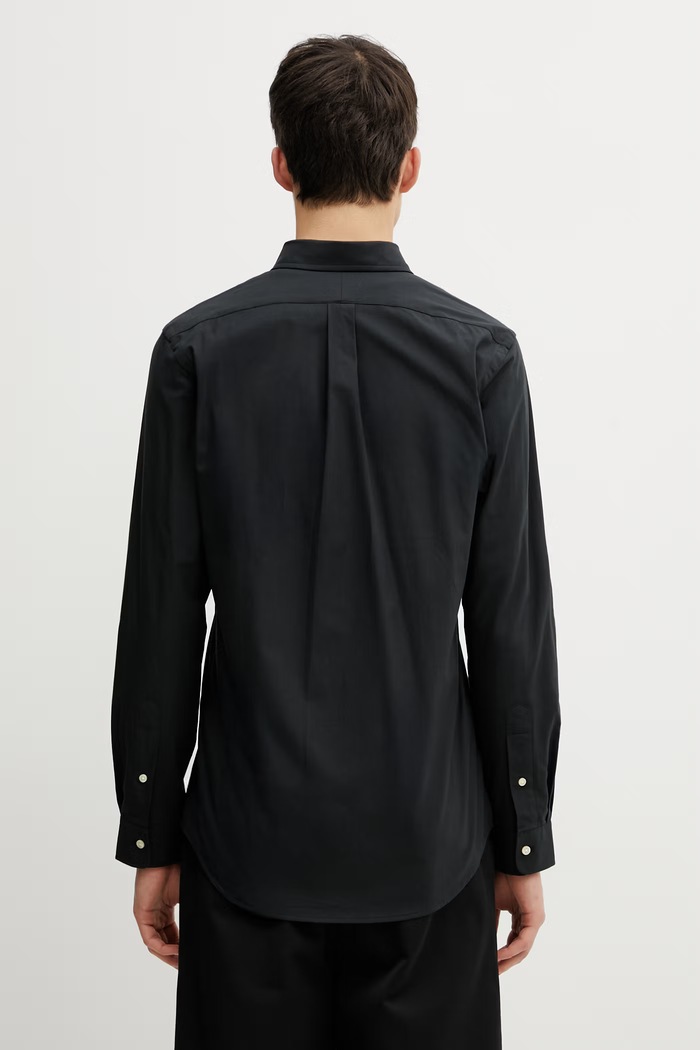 Ρούχα Πουκάμισο Polo Ralph Lauren 710928254 μαύρο