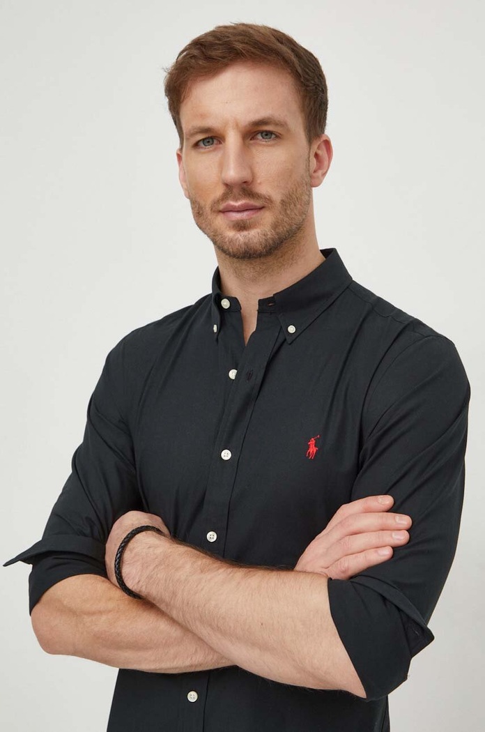 Риза Polo Ralph Lauren 710928254 черен