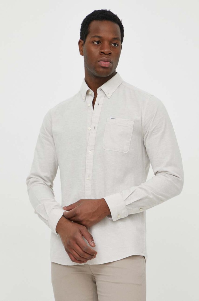Barbour Camasa de in bej MSH5090